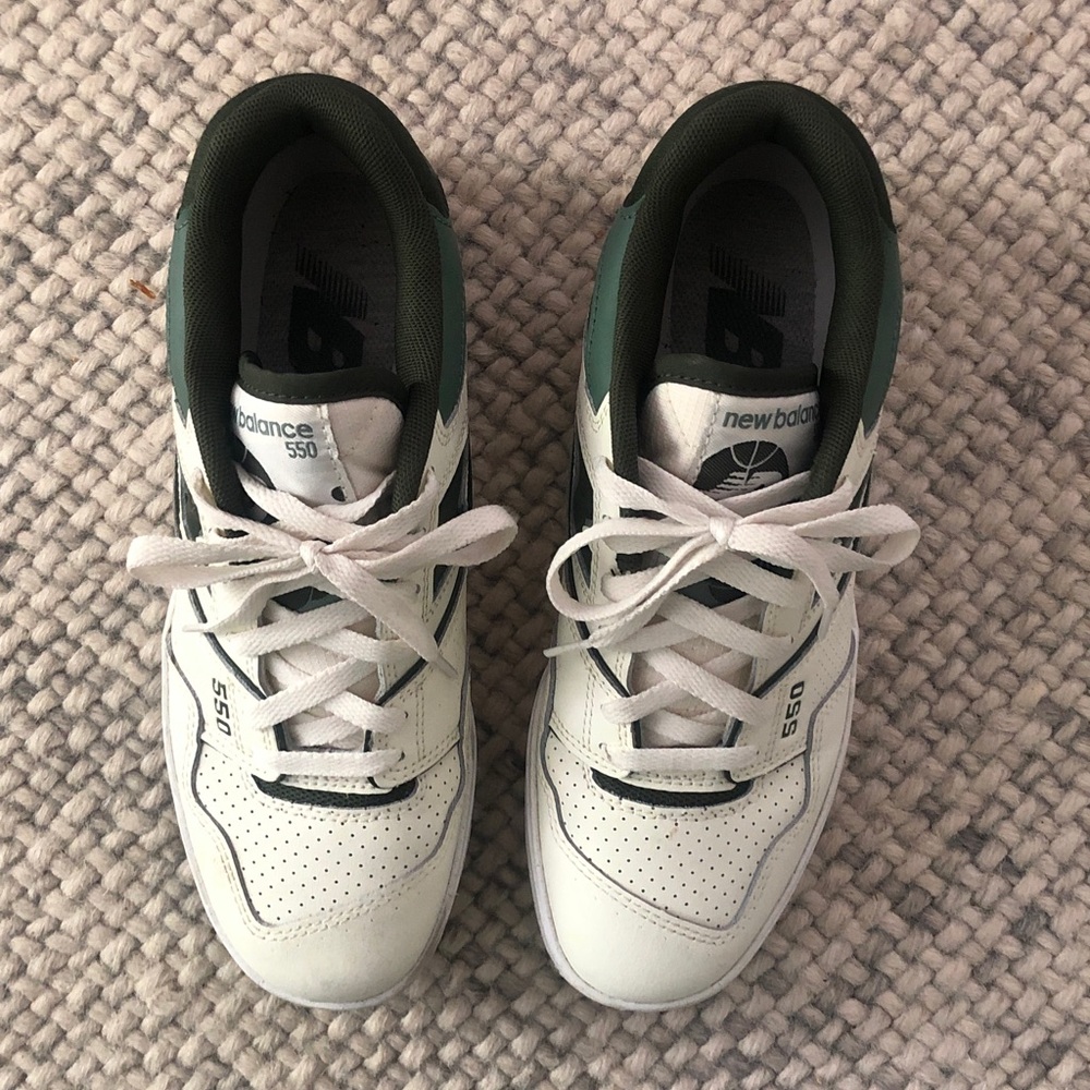 New Balance 550 cream/green Sneakers - Picture 2 of 6